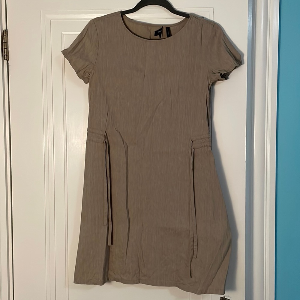 Theory Easy Linen A-Line Dress